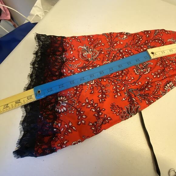 Cinq A Sept Blouse Women S 100% Silk Crop Tie Top Floral Multicolor Fairy Grunge - Picture 3 of 12